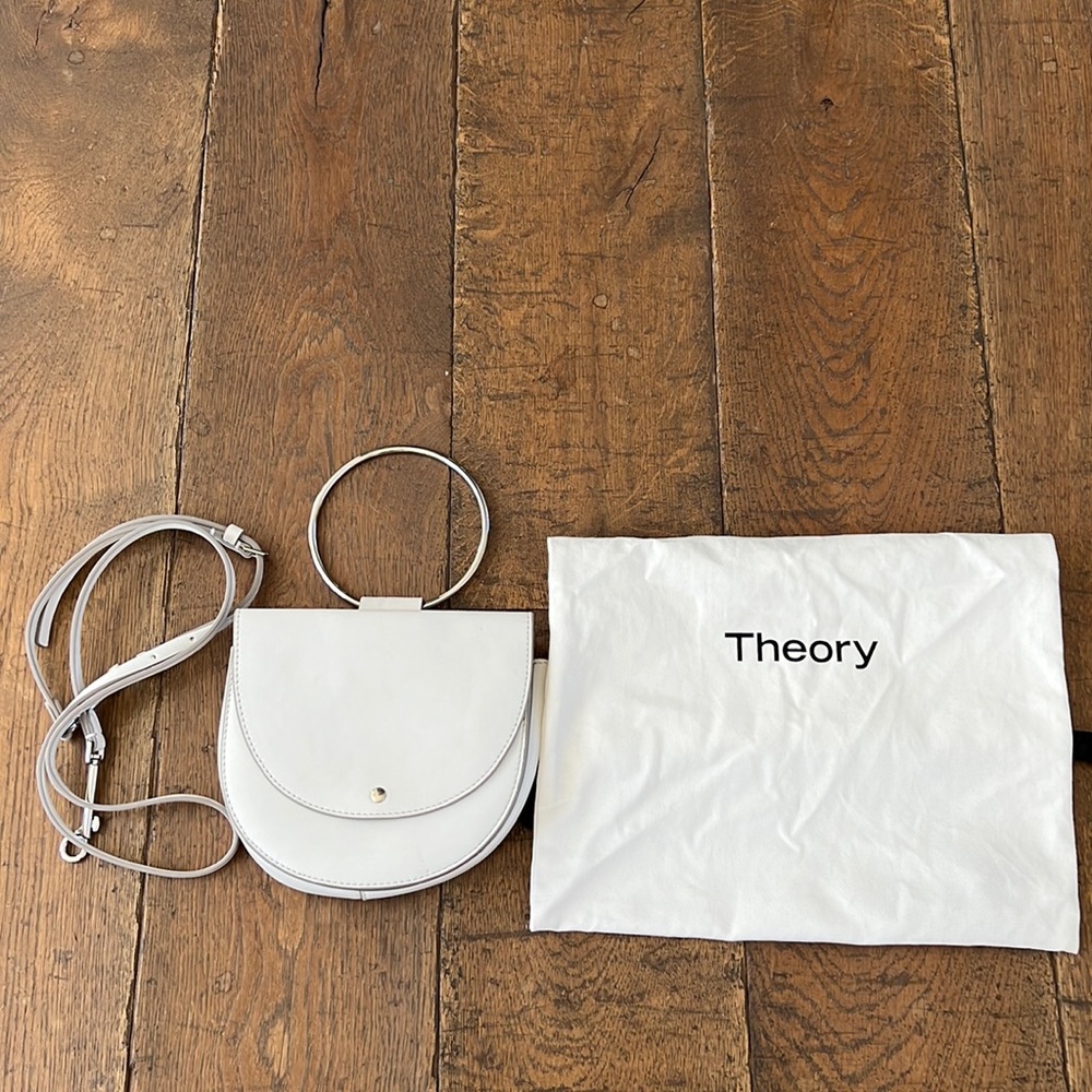 Theory leather clutch purse